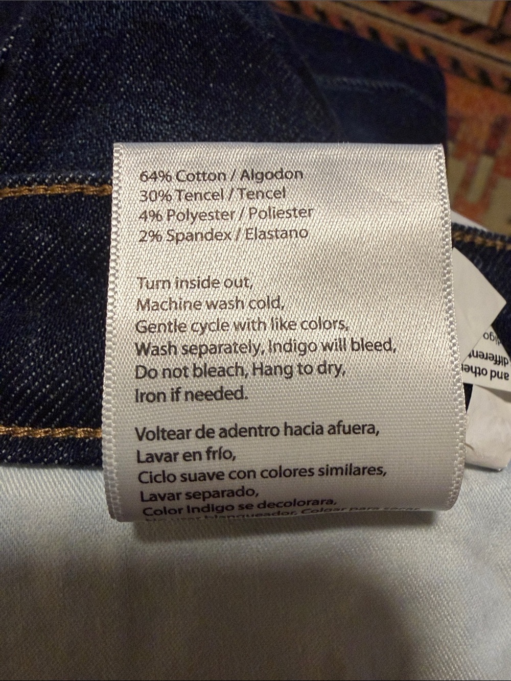 Risen High-Rise Wide-Leg Jeans in Dark Indigo - Picture 6 of 7